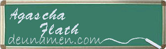 Agascha Flath Visitenkarte